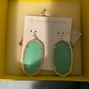 Brand new never worn Kendra Scott teal earrings.